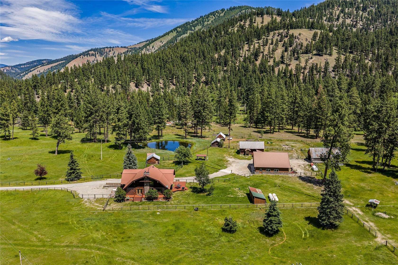 11.9 Acres of Land with Home for Sale in Darby, Montana