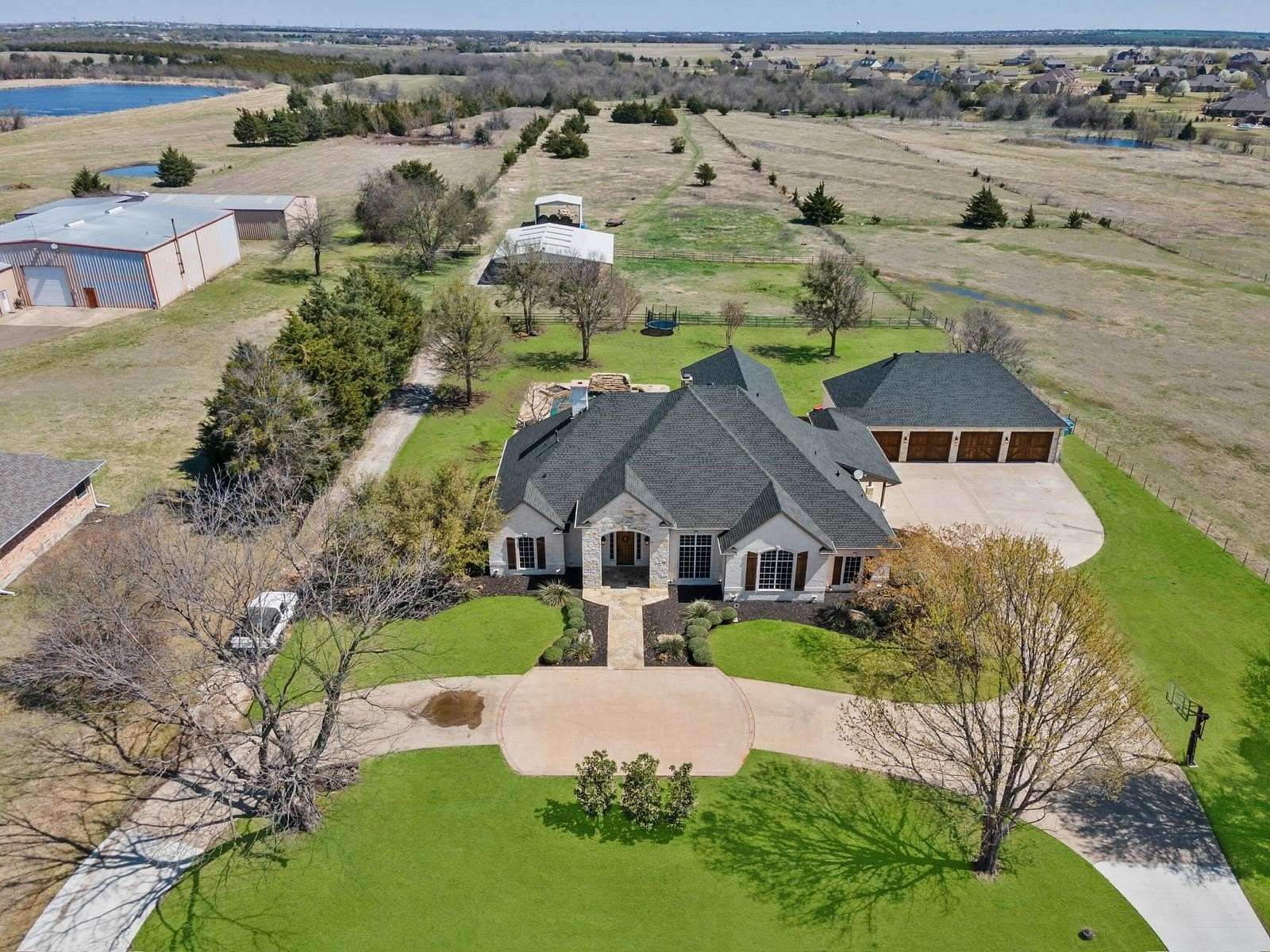 12.5 Acres of Land with Home for Sale in McLendon-Chisholm, Texas