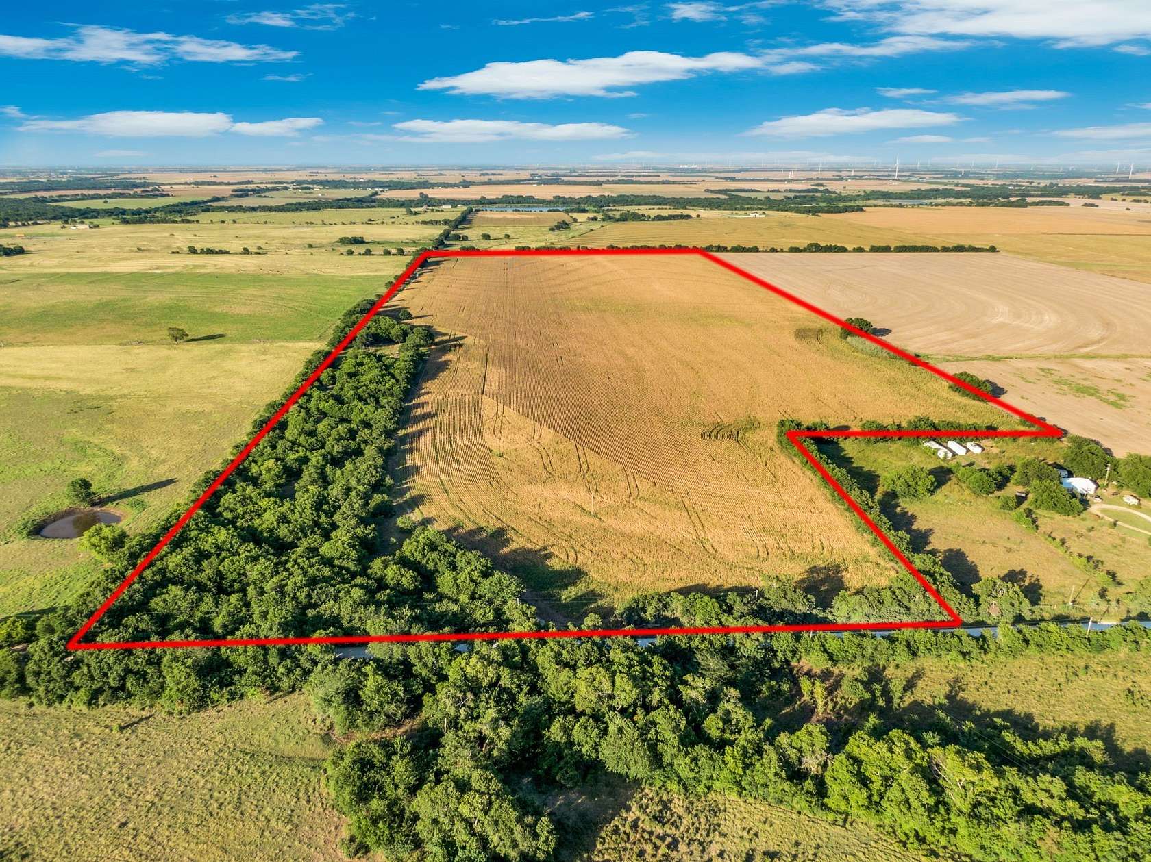84 Acres of Agricultural & Residential Land for Sale in Bynum, Texas