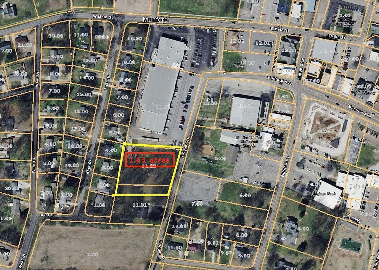 1.43 Acres of Commercial Land for Sale in Munford, Tennessee