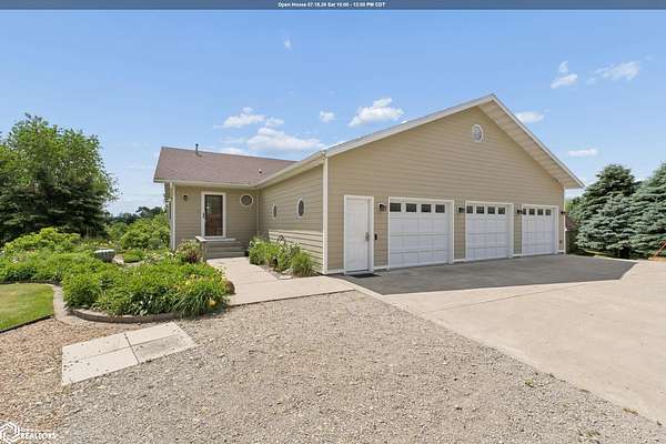 13.5 Acres of Land with Home for Sale in Clear Lake, Iowa