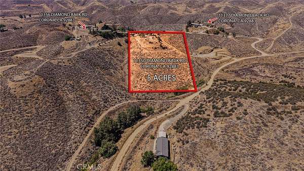 5 Acres of Residential Land for Sale in Corona, California