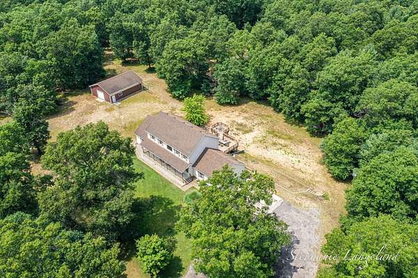 10.5 Acres of Recreational Land with Home for Sale in Whitehall, Michigan