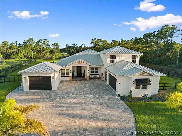 2 Acres of Land with Home for Sale in Palm City, Florida