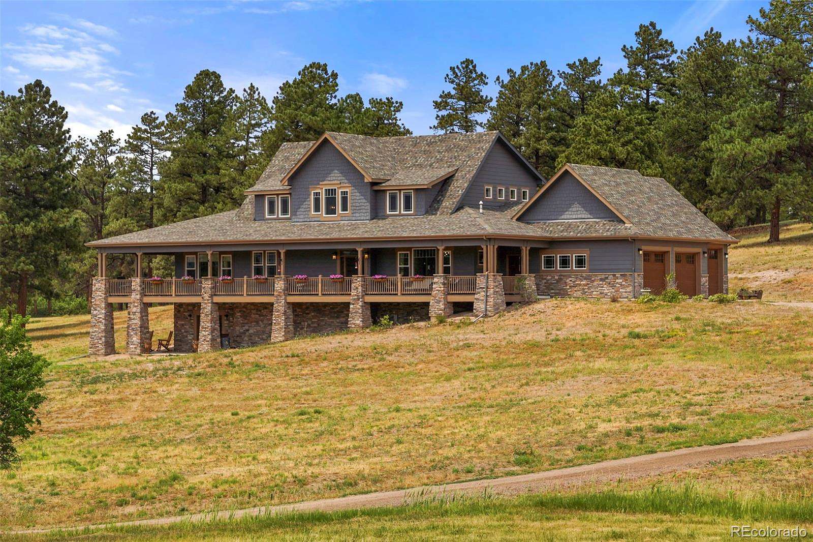 50 Acres of Land with Home for Sale in Larkspur, Colorado