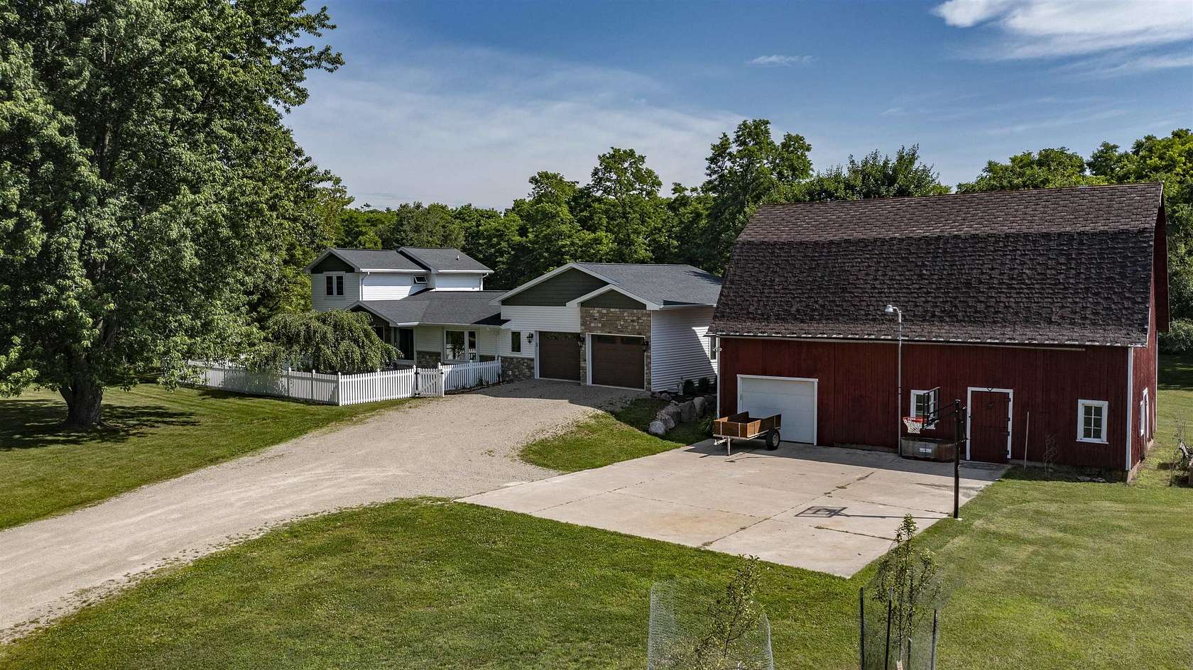 9.19 Acres of Land with Home for Sale in Waupaca, Wisconsin