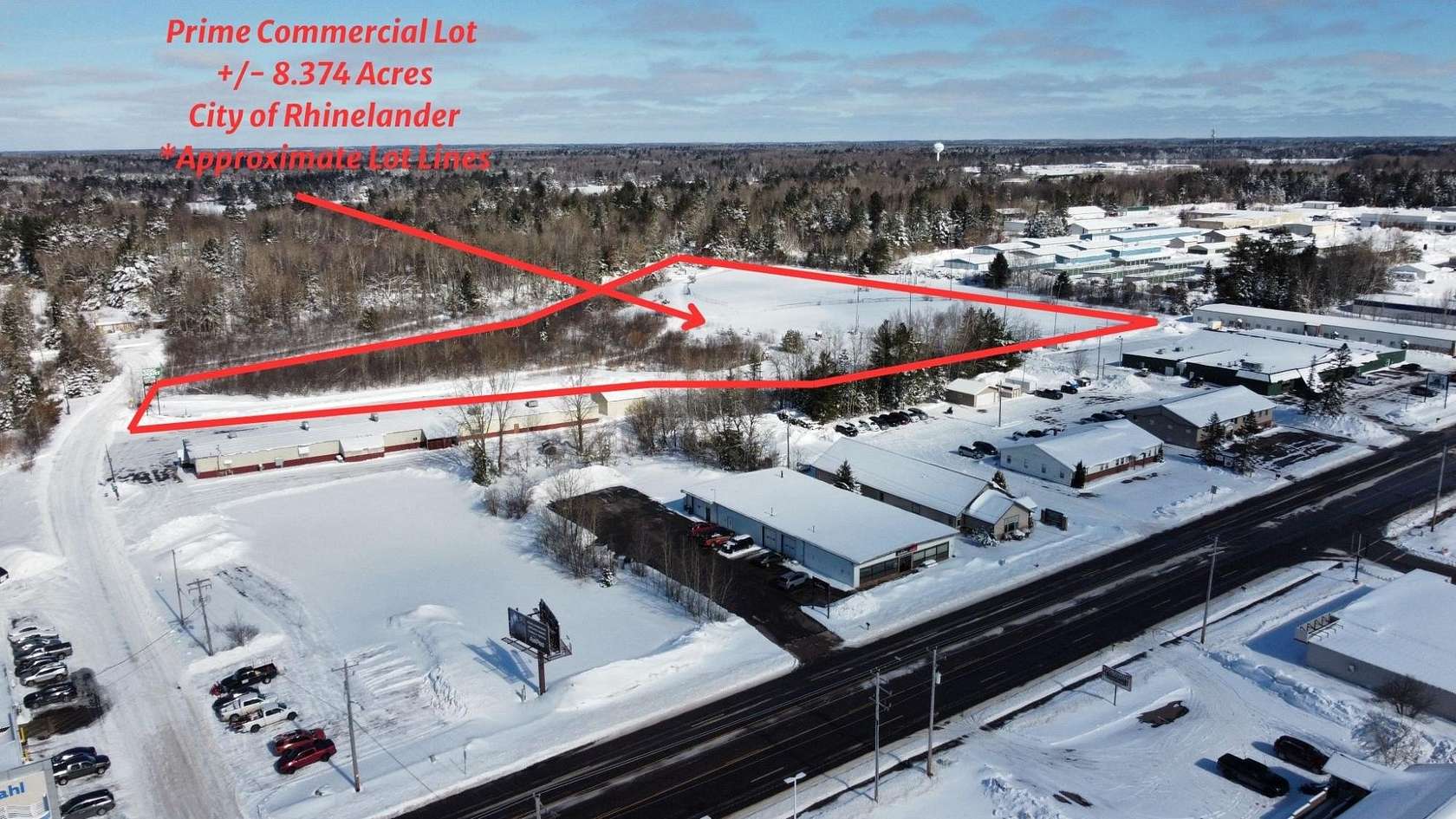 8.37 Acres of Mixed-Use Land for Sale in Rhinelander, Wisconsin