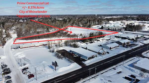 8.37 Acres of Mixed-Use Land for Sale in Rhinelander, Wisconsin