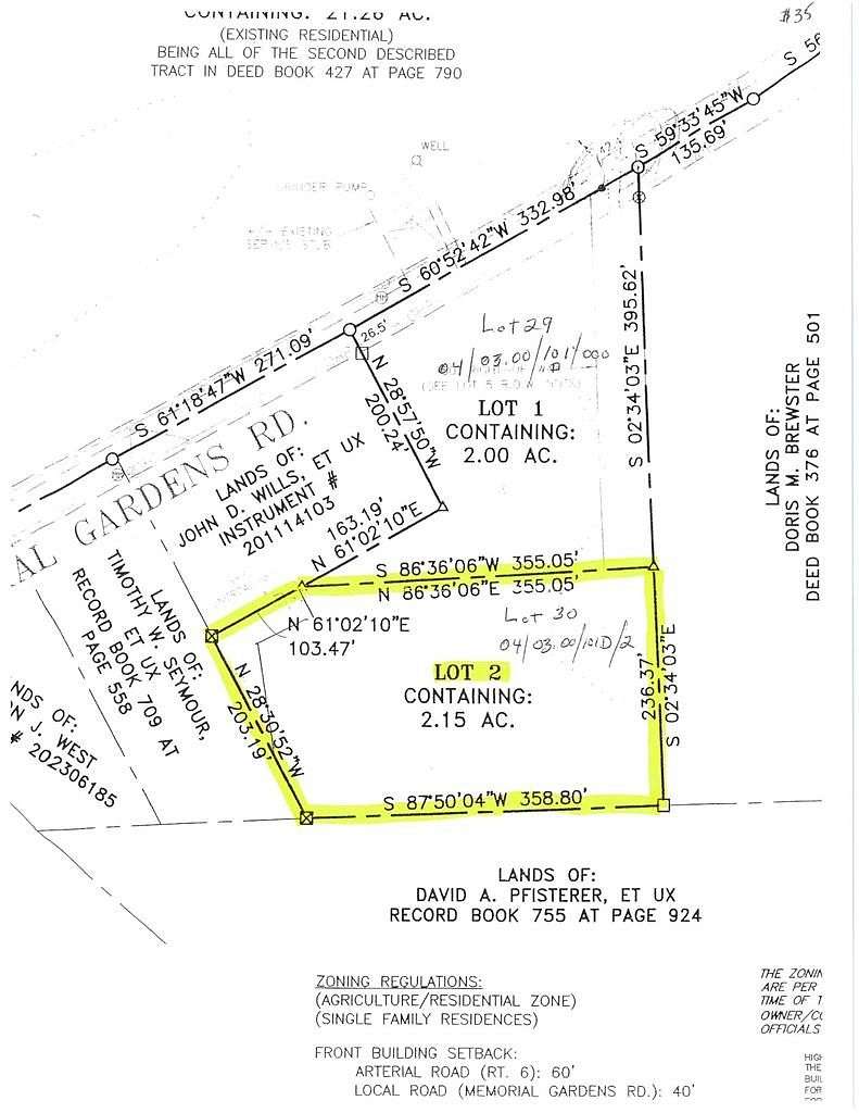 2.15 Acres of Land for Sale in Wellsboro, Pennsylvania
