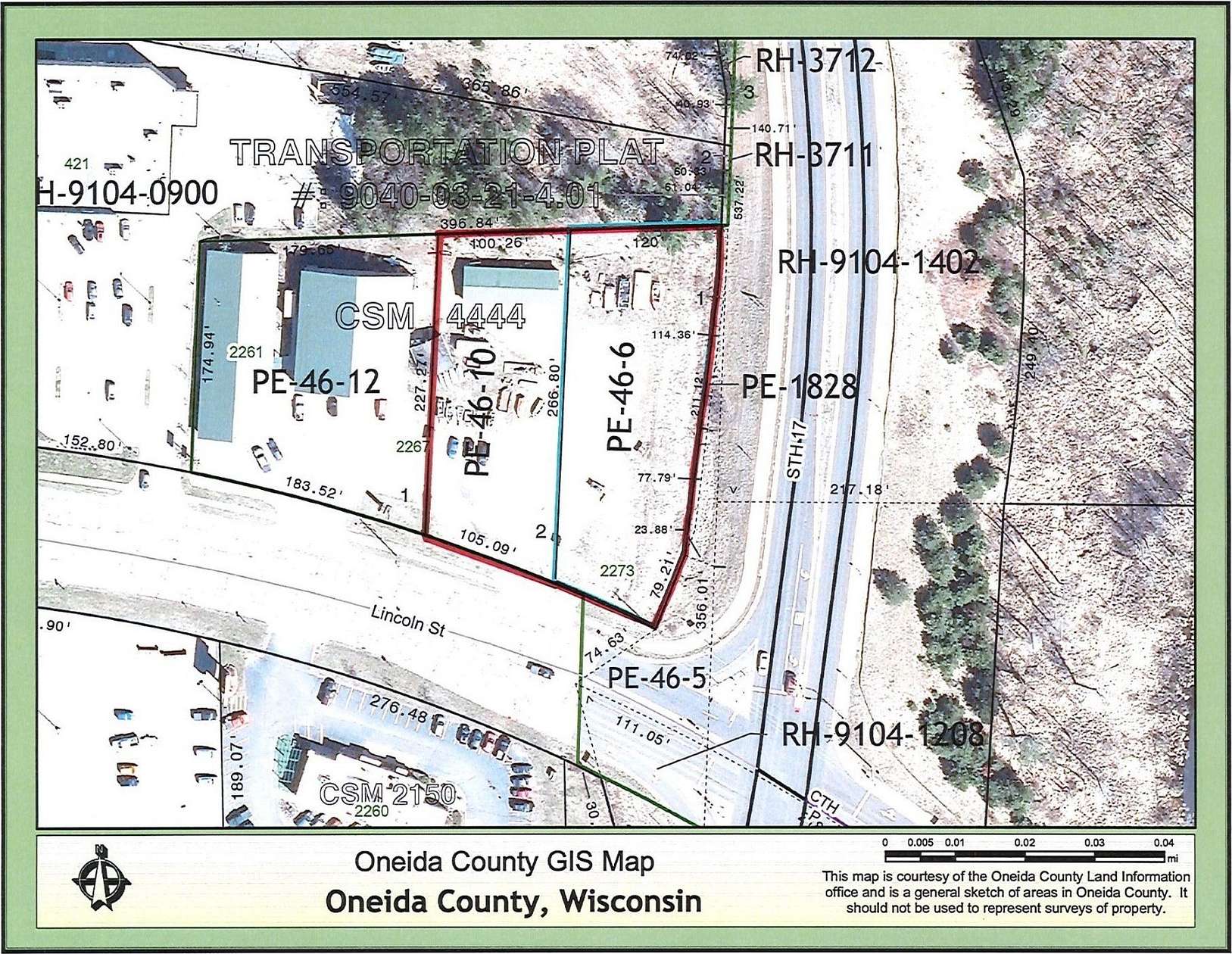 1.26 Acres of Commercial Land for Sale in Rhinelander, Wisconsin