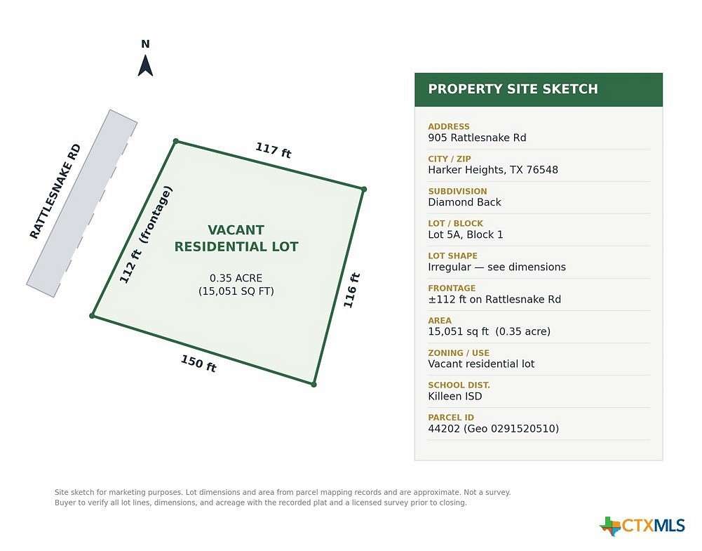0.35 Acres of Residential Land for Sale in Harker Heights, Texas