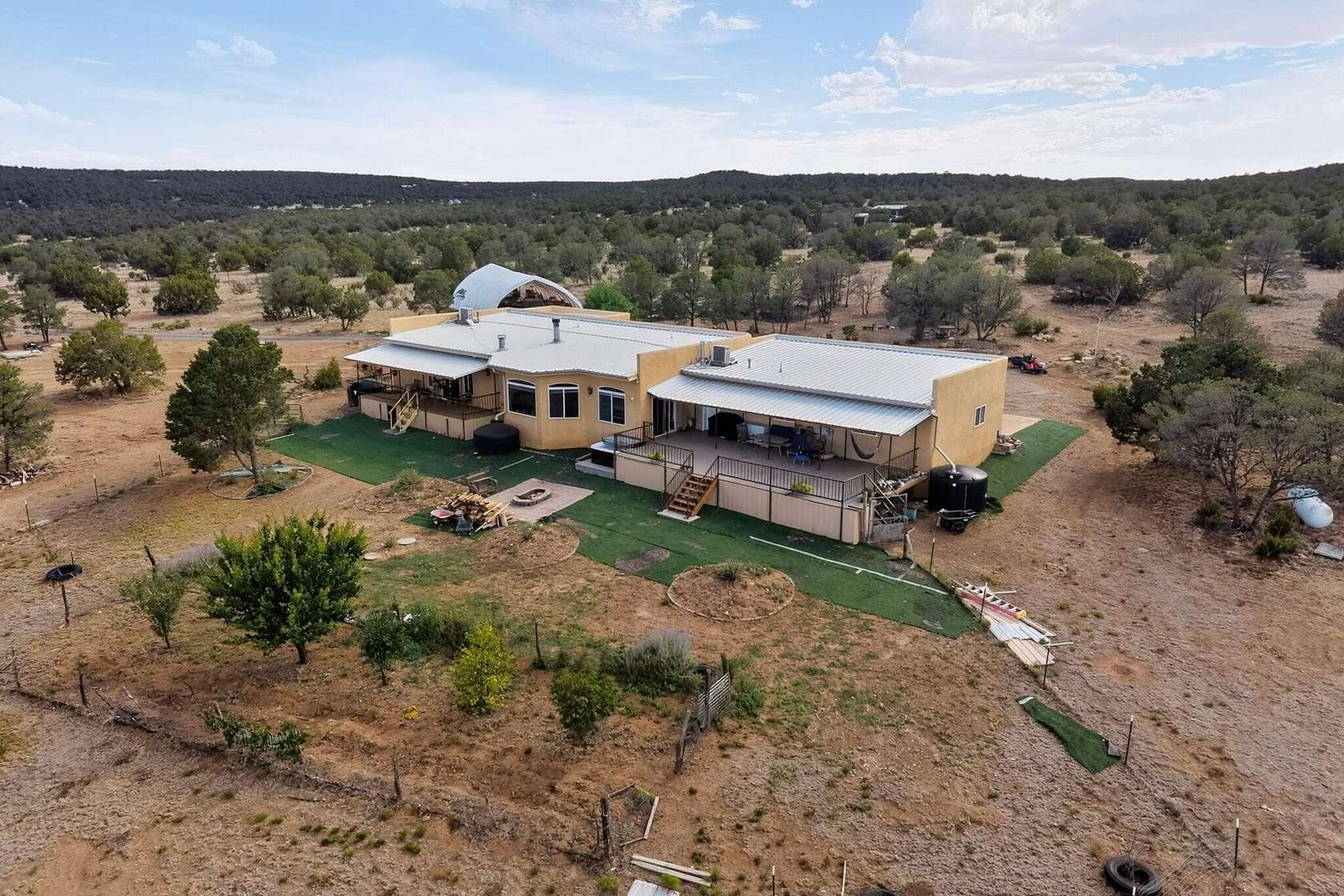 13.6 Acres of Land with Home for Sale in Edgewood, New Mexico