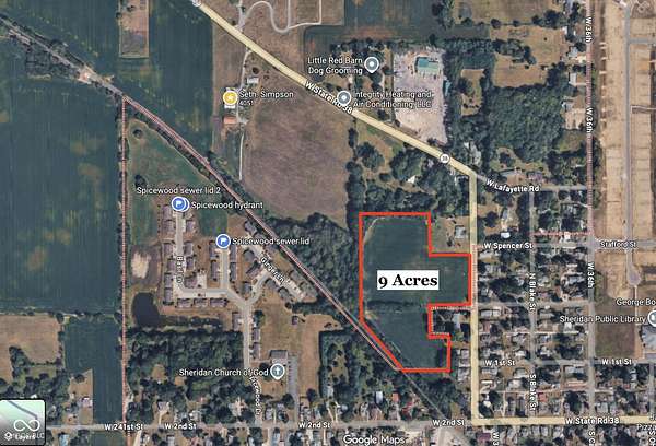 9 Acres of Land for Sale in Sheridan, Indiana