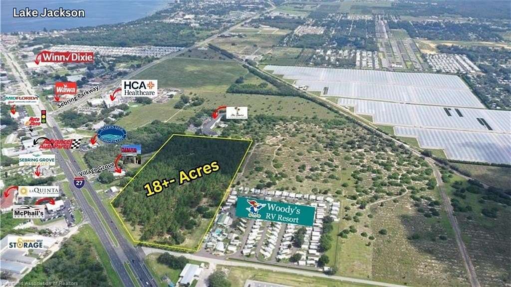 18.8 Acres of Commercial Land for Sale in Sebring, Florida