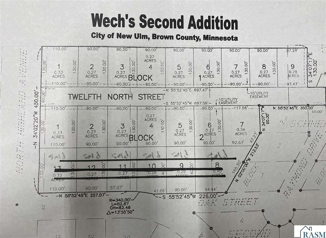 0.27 Acres of Residential Land for Sale in New Ulm, Minnesota