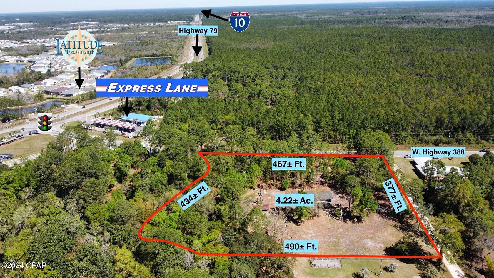 4.22 Acres of Mixed-Use Land for Sale in Panama City Beach, Florida