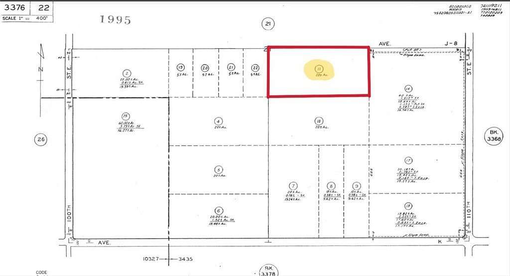 20.4 Acres of Land for Sale in Lancaster, California