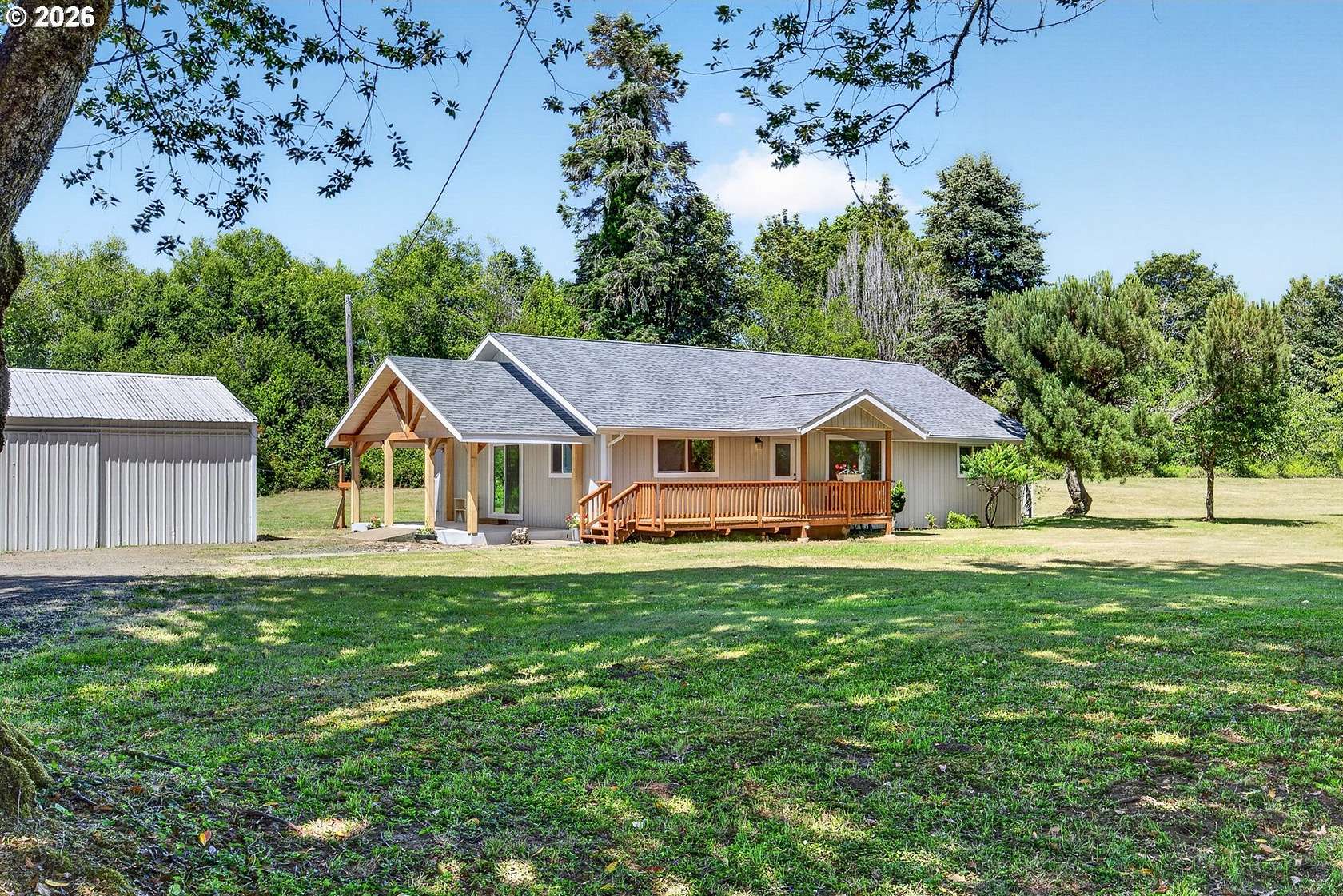 6.52 Acres of Land with Home for Sale in Coquille, Oregon