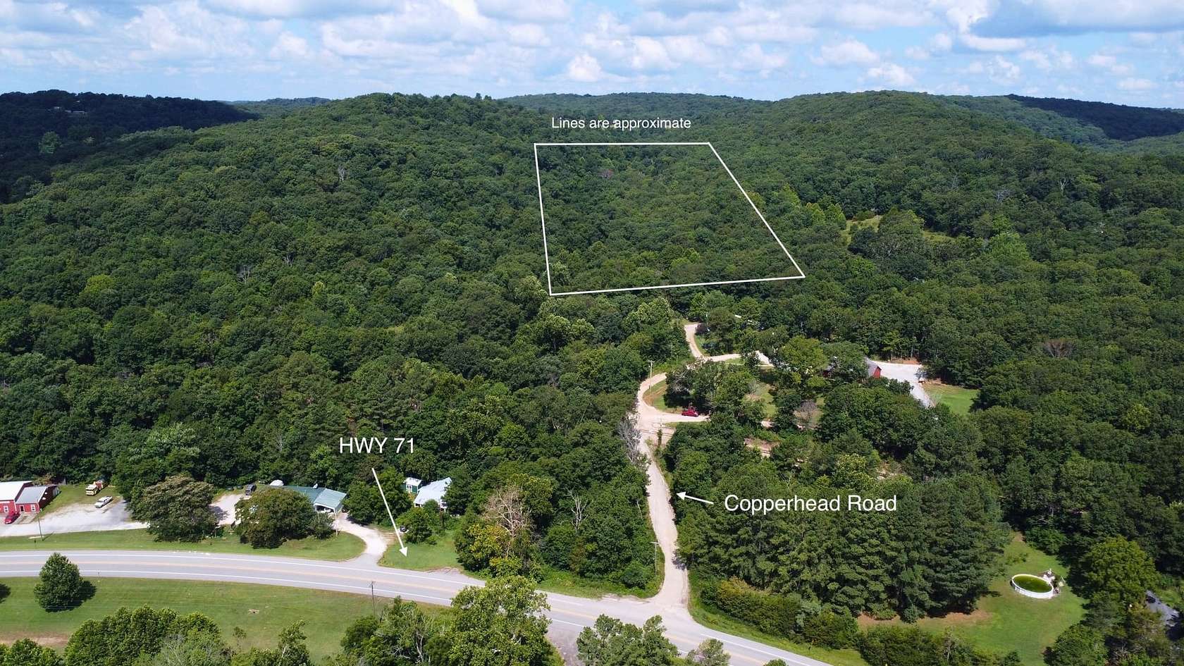 16 Acres of Recreational & Residential Land for Sale in Winslow, Arkansas
