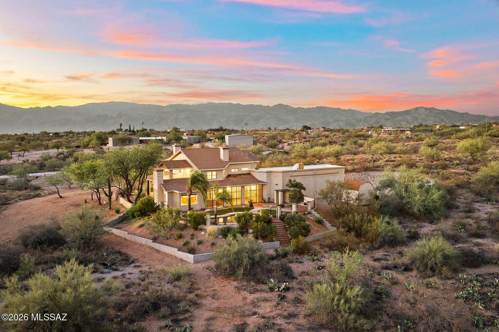 8.2 Acres of Land with Home for Sale in Tucson, Arizona
