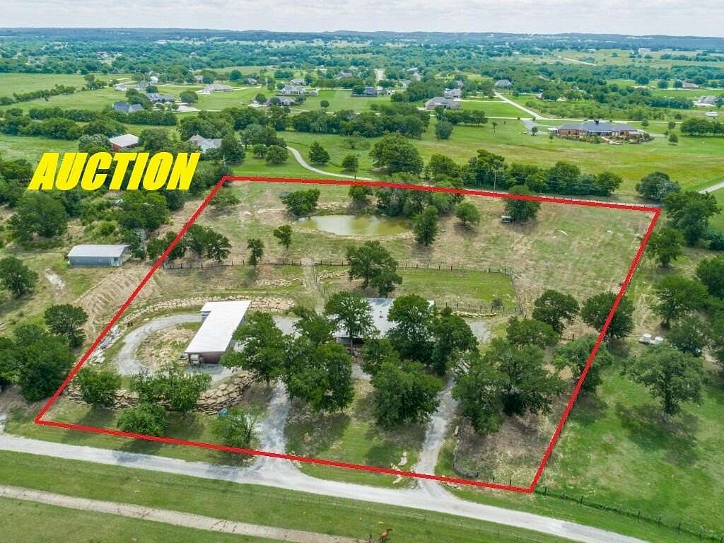 4.77 Acres of Land with Home for Auction in Gainesville, Texas