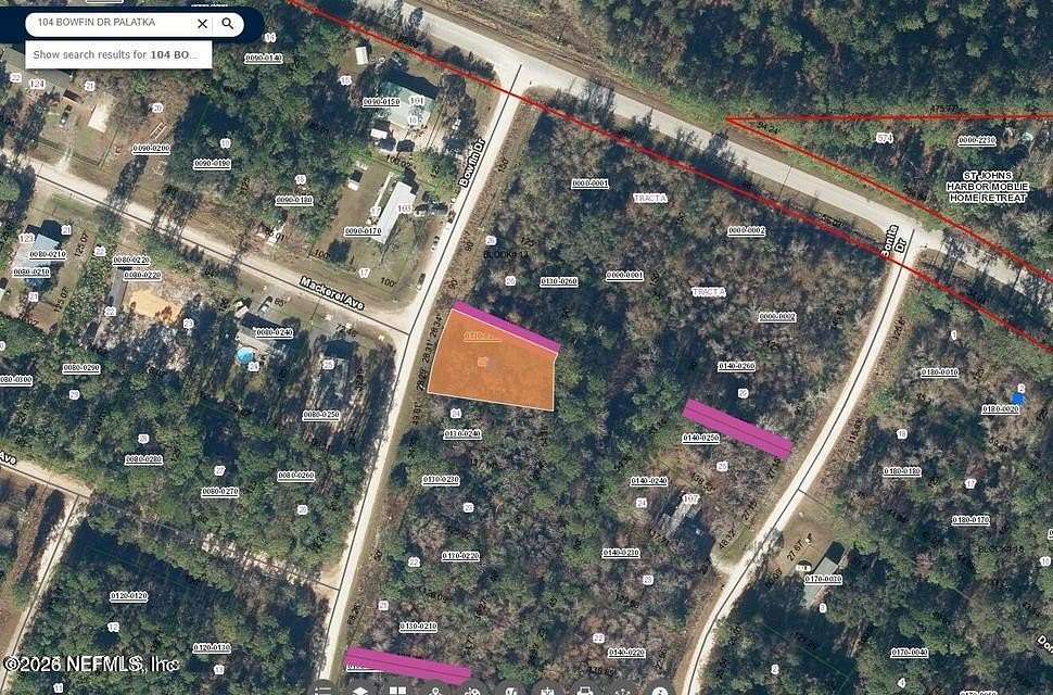 0.24 Acres of Residential Land for Sale in Palatka, Florida