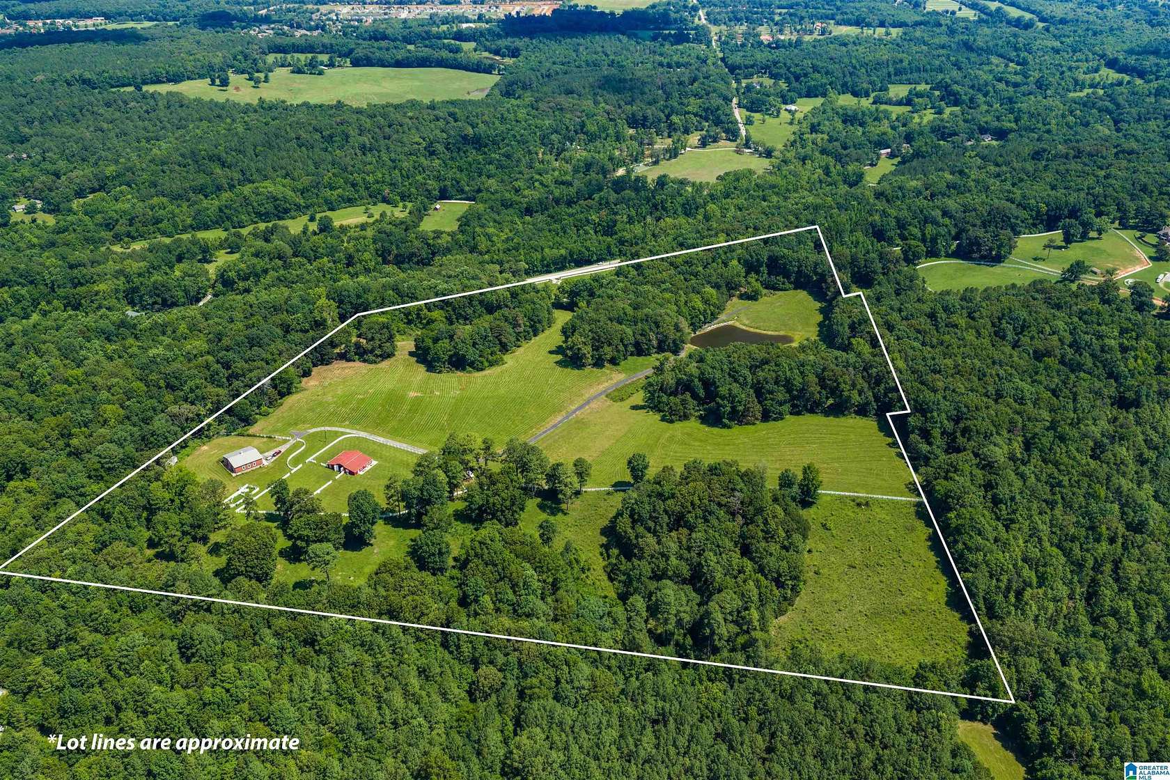 58.7 Acres of Recreational Land with Home for Sale in Montevallo, Alabama