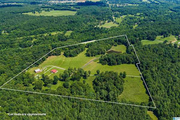 58.7 Acres of Recreational Land with Home for Sale in Montevallo, Alabama