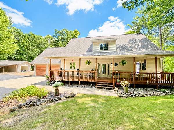 34 Acres of Recreational Land with Home for Sale in New Auburn, Wisconsin