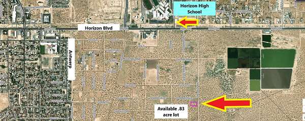 0.83 Acres of Residential Land for Sale in Horizon City, Texas