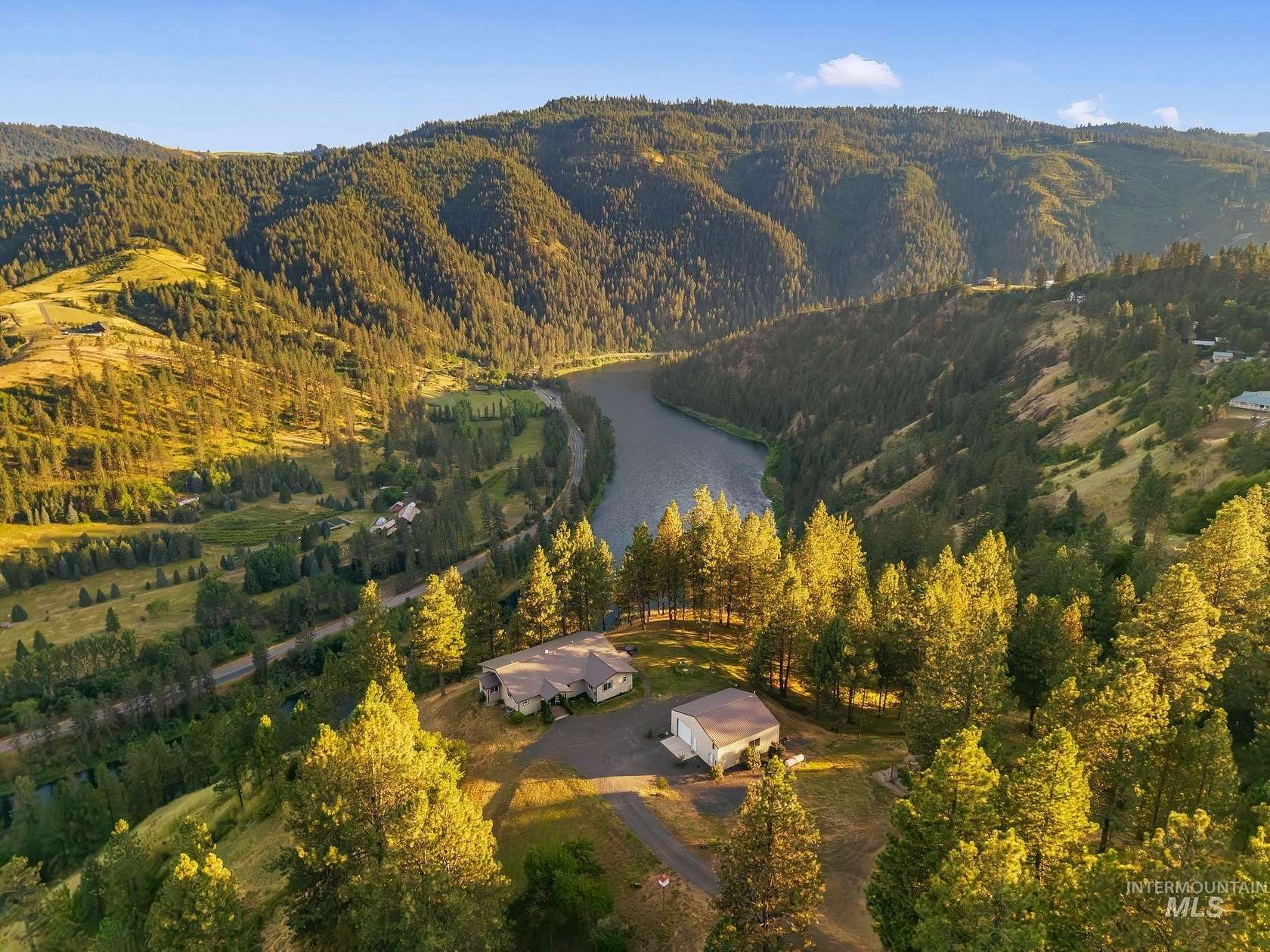 21.6 Acres of Recreational Land with Home for Sale in Lenore, Idaho
