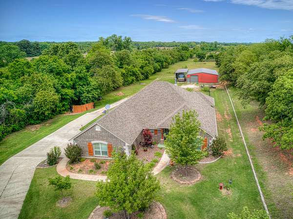 6.18 Acres of Land with Home for Sale in McLoud, Oklahoma