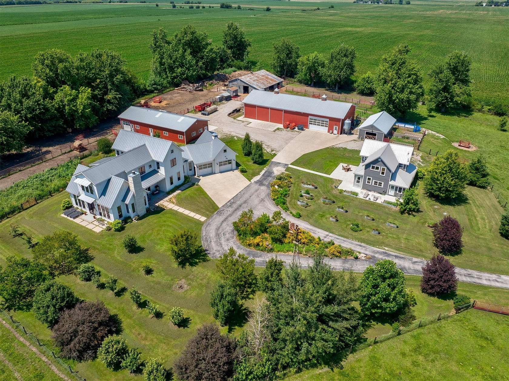 5 Acres of Land with Home for Sale in Alleman, Iowa