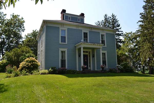 7.12 Acres of Land with Home for Sale in Monticello, Indiana