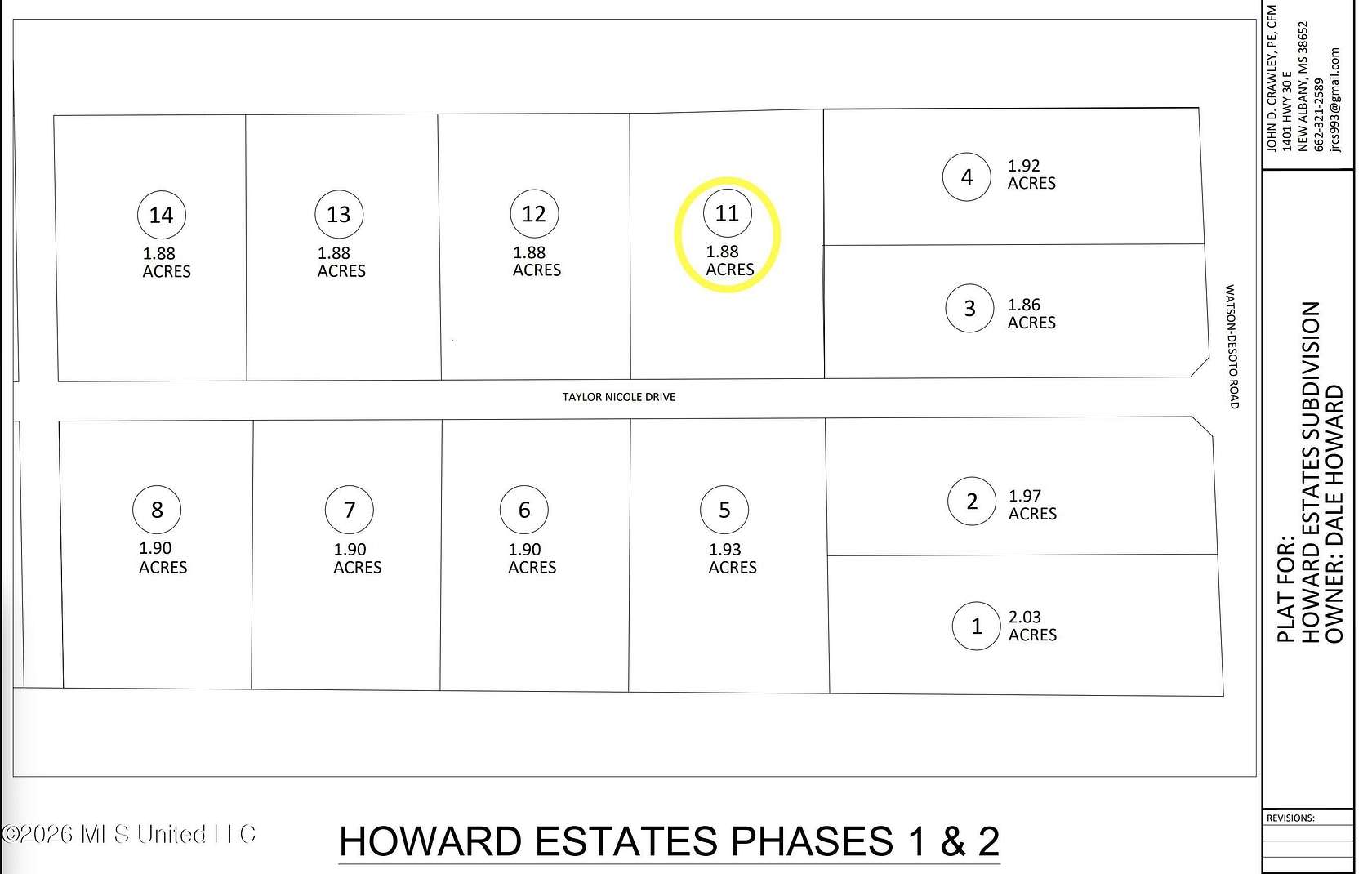 1.8 Acres of Residential Land for Sale in Byhalia, Mississippi