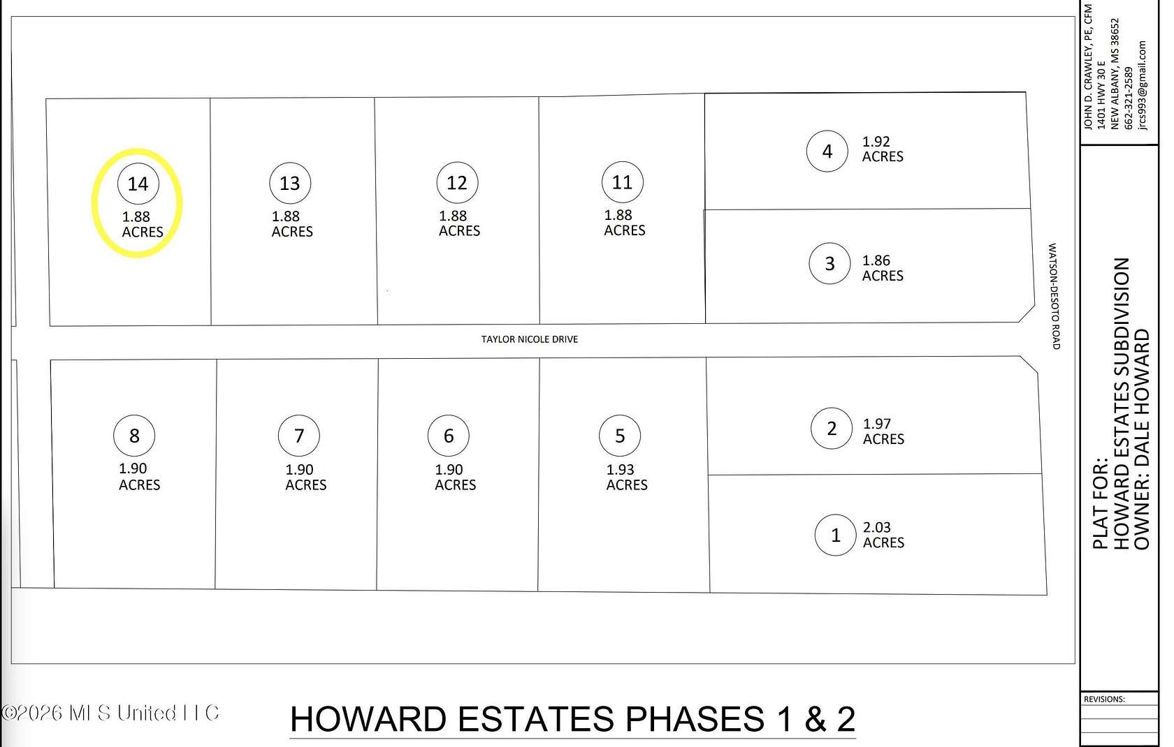 1.8 Acres of Residential Land for Sale in Byhalia, Mississippi