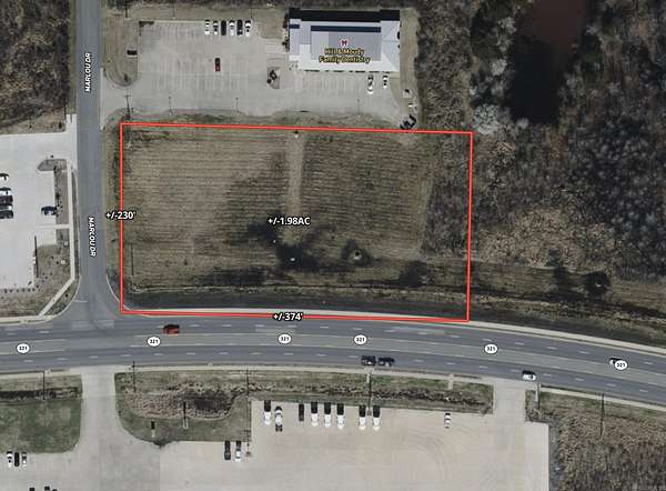 2 Acres of Commercial Land for Sale in Cabot, Arkansas