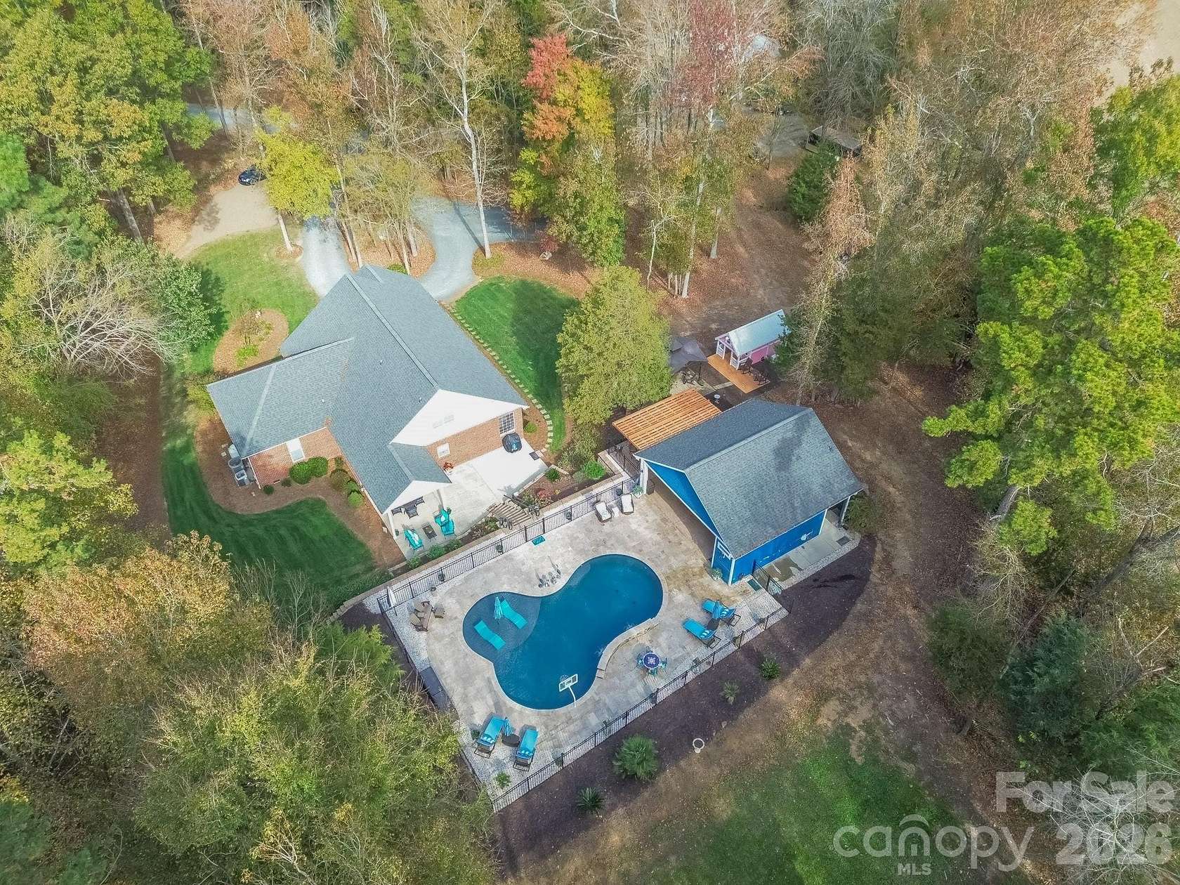6.22 Acres of Land with Home for Sale in Wingate, North Carolina