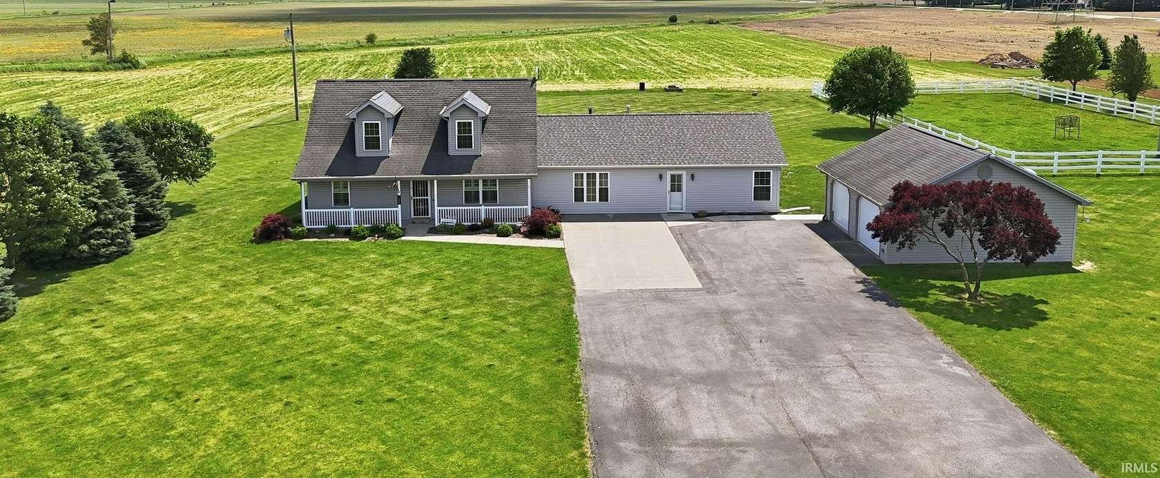 7.75 Acres of Land with Home for Sale in New Haven, Indiana