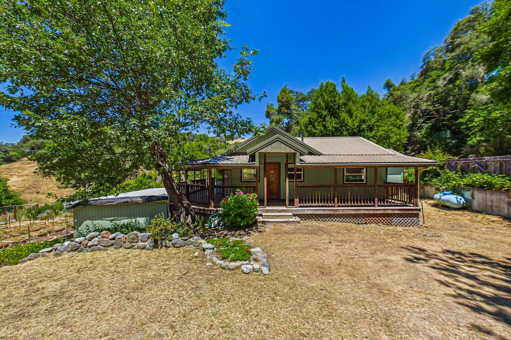 10.4 Acres of Land with Home for Sale in Alderpoint, California