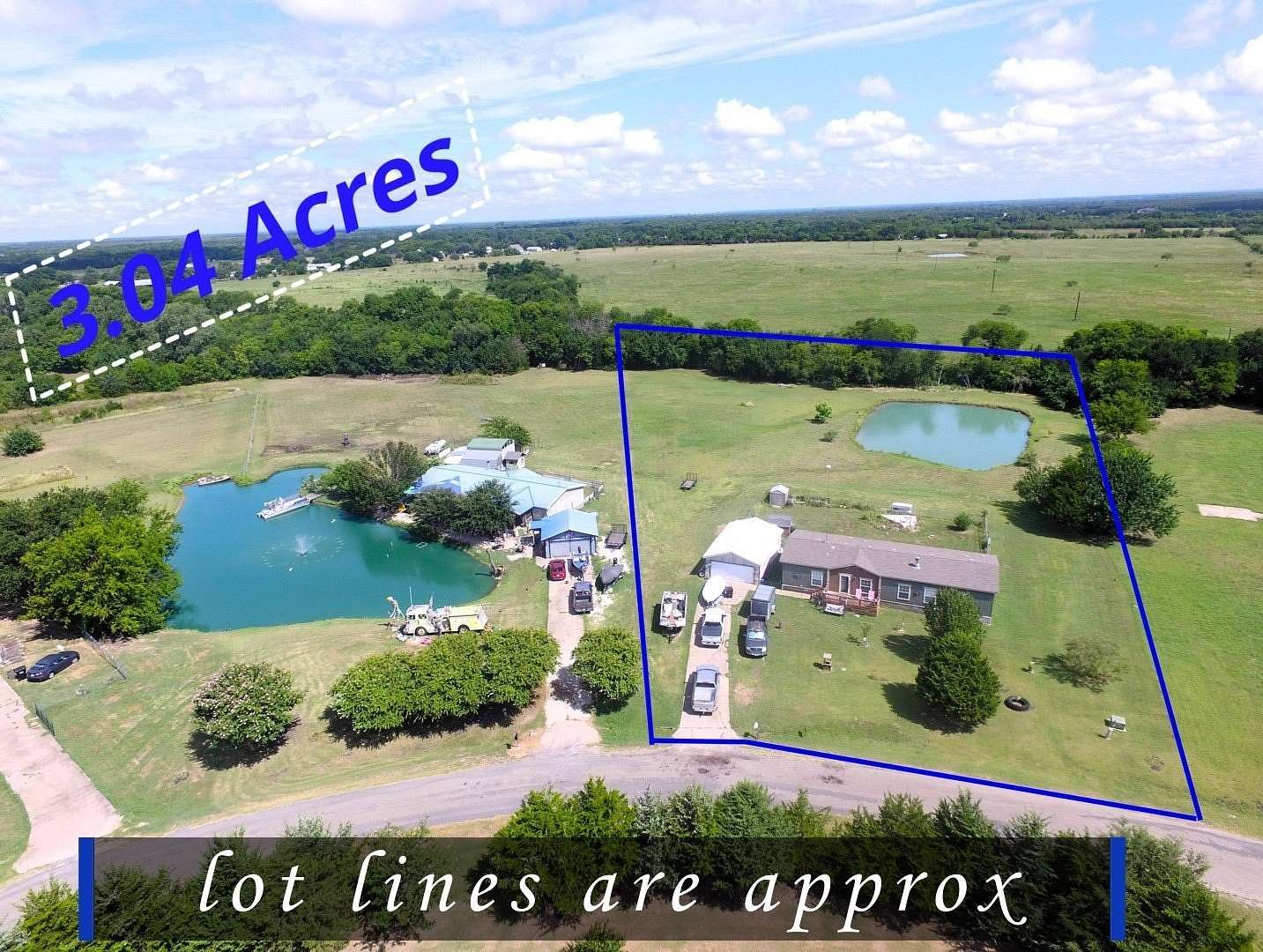 3 Acres of Land with Home for Sale in Quinlan, Texas