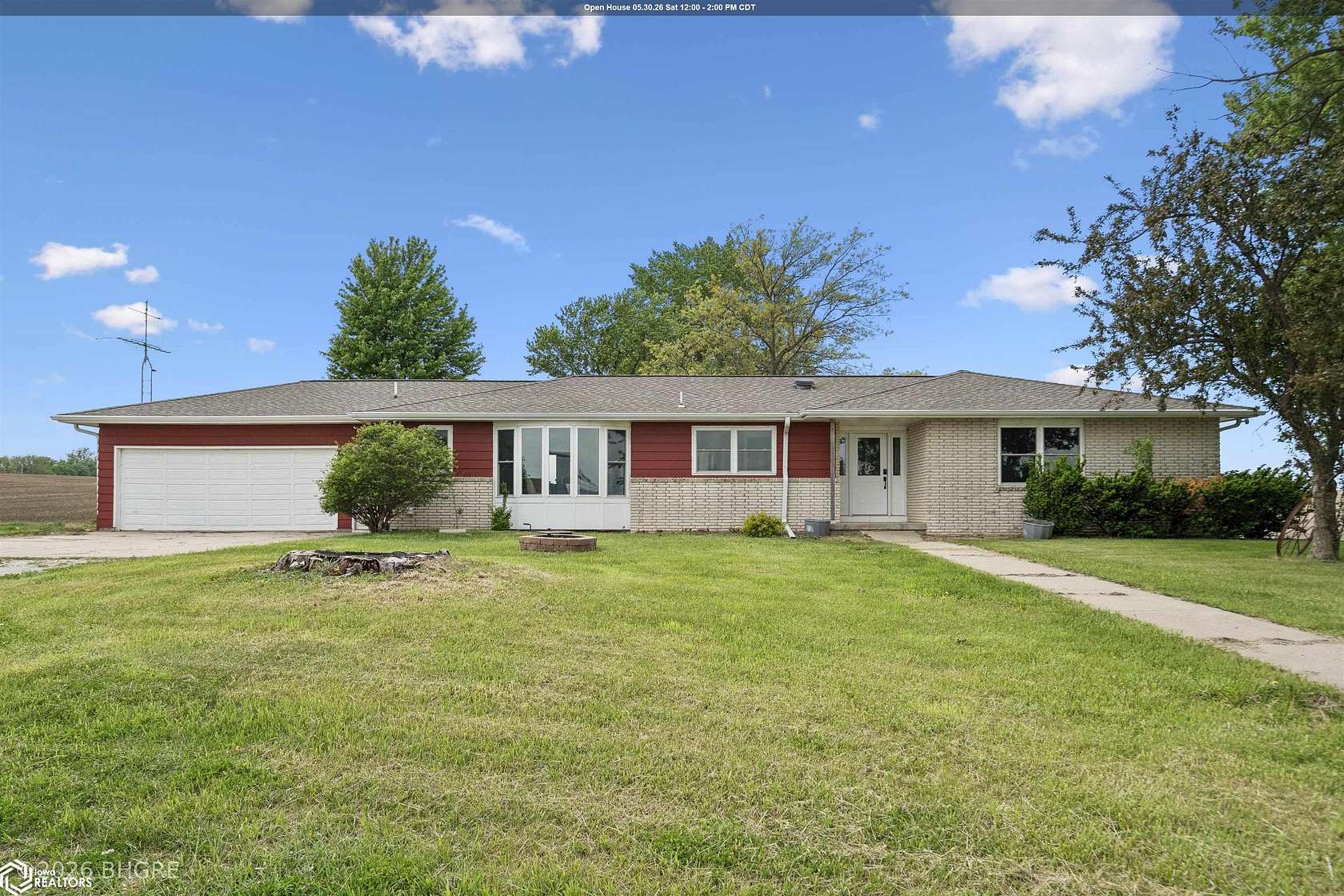 2.16 Acres of Land with Home for Sale in Guthrie Center, Iowa