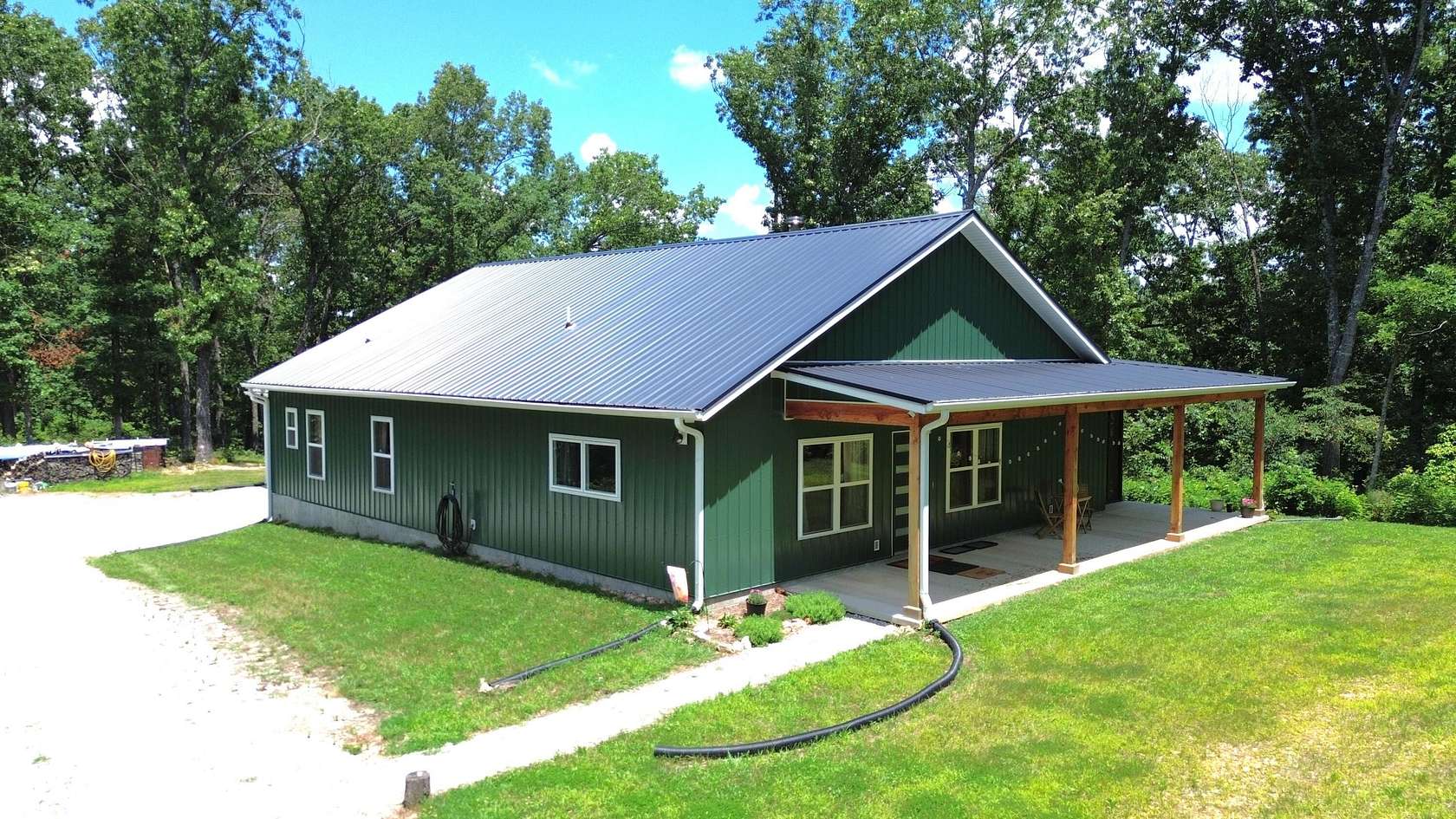 15 Acres of Recreational Land with Home for Sale in Washburn, Missouri