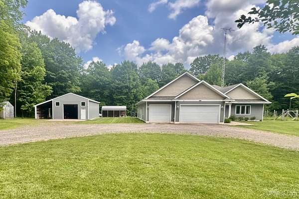 13.3 Acres of Land with Home for Sale in Rock, Michigan