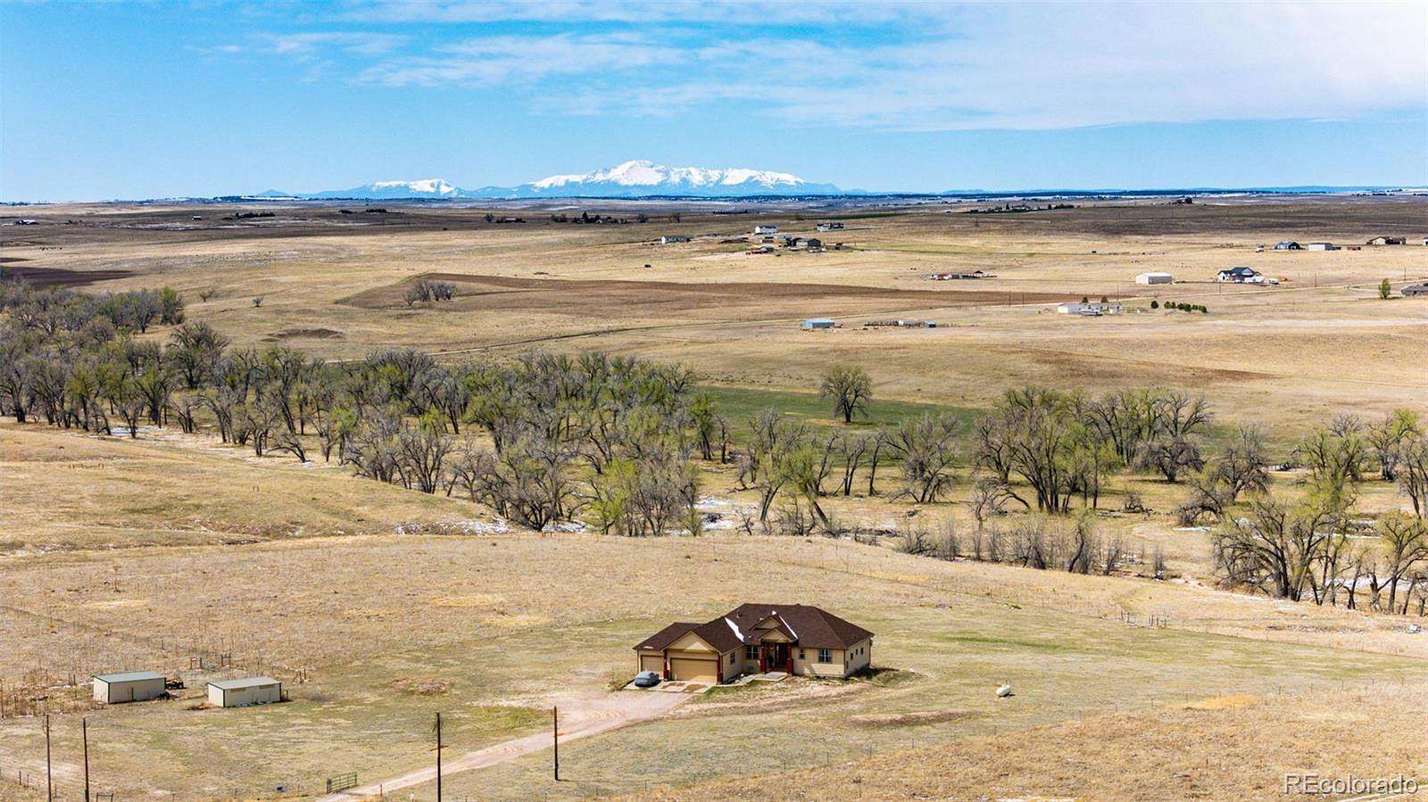 37 Acres of Agricultural Land with Home for Sale in Bennett, Colorado