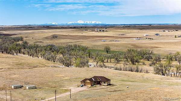 37 Acres of Agricultural Land with Home for Sale in Bennett, Colorado