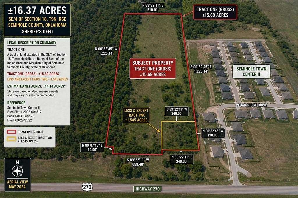16 Acres of Mixed-Use Land for Sale in Seminole, Oklahoma
