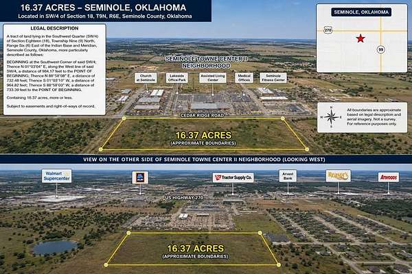 16 Acres of Mixed-Use Land for Sale in Seminole, Oklahoma