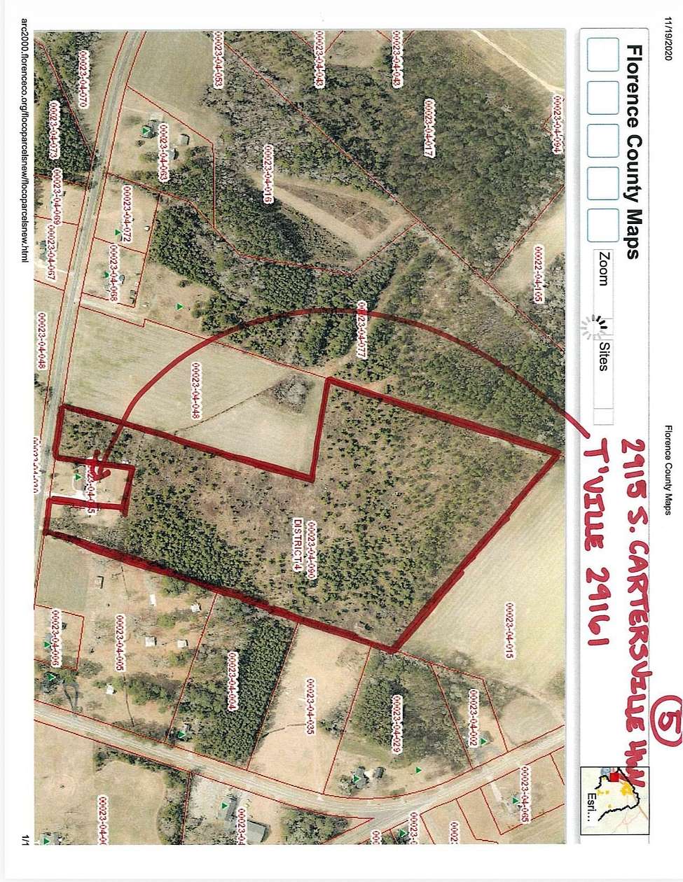 24.6 Acres of Land for Sale in Timmonsville, South Carolina