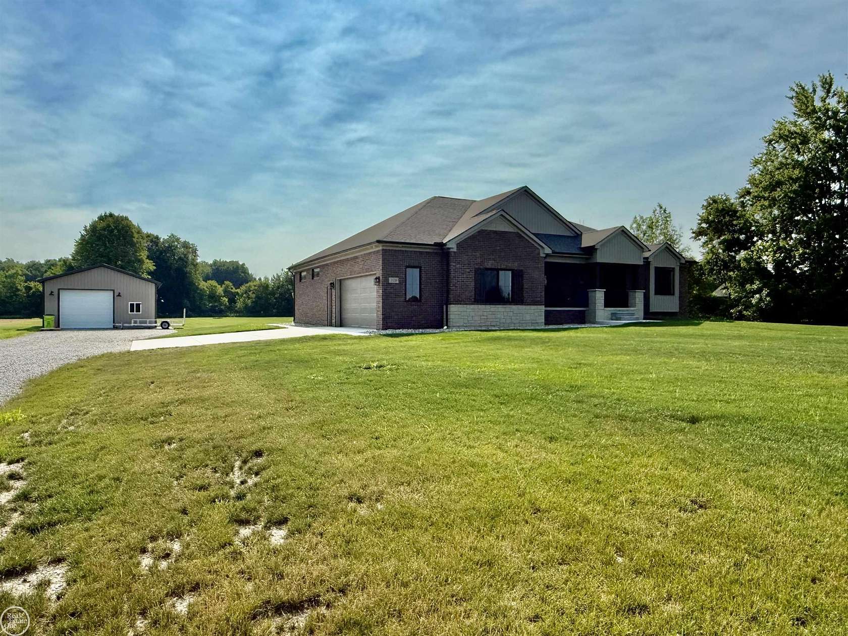 3.54 Acres of Land with Home for Sale in Allenton, Michigan